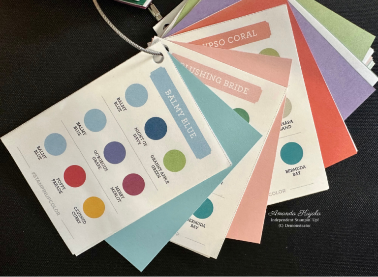Color Swatch created for 2022 Stampin' Up! colors