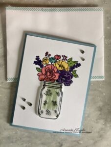 Jar of Flowers card